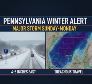 Pennsylvania Braces for Sunday Snowstorm