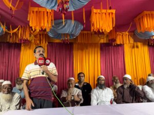 Shahin Pledges Model Union and Zero Tolerance on Crime at Kalukhali Courtyard Meeting